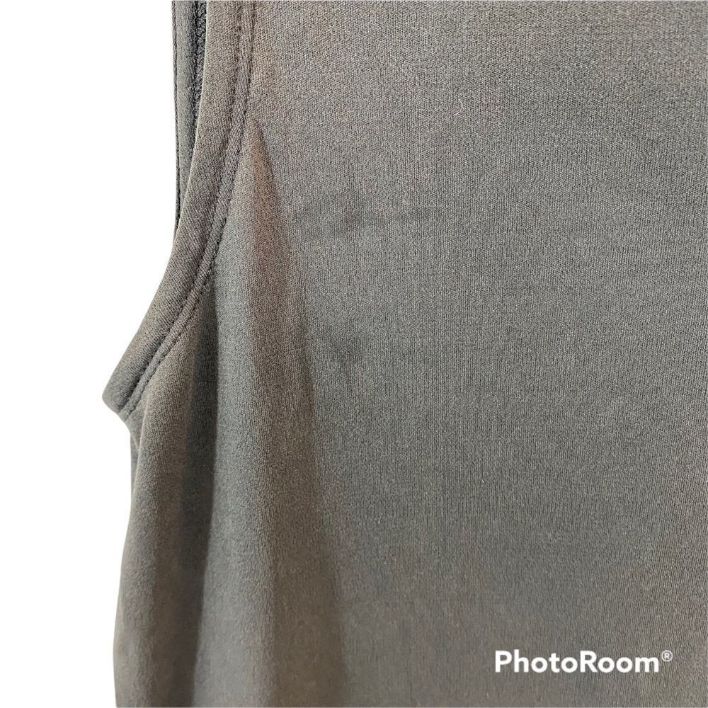 Eileen Fisher Grey Sleeveless Silk Tunic Top Size Medium Petite - Picture 8 of 11